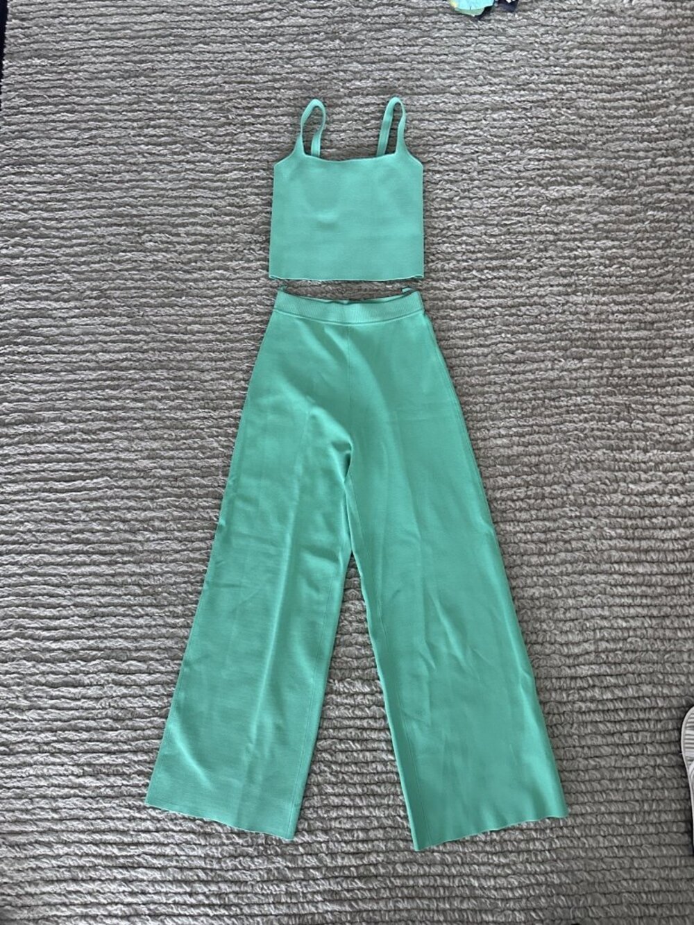 Scanlan Theodore Spearmint Crepe Knit 2 Piece Set | Small